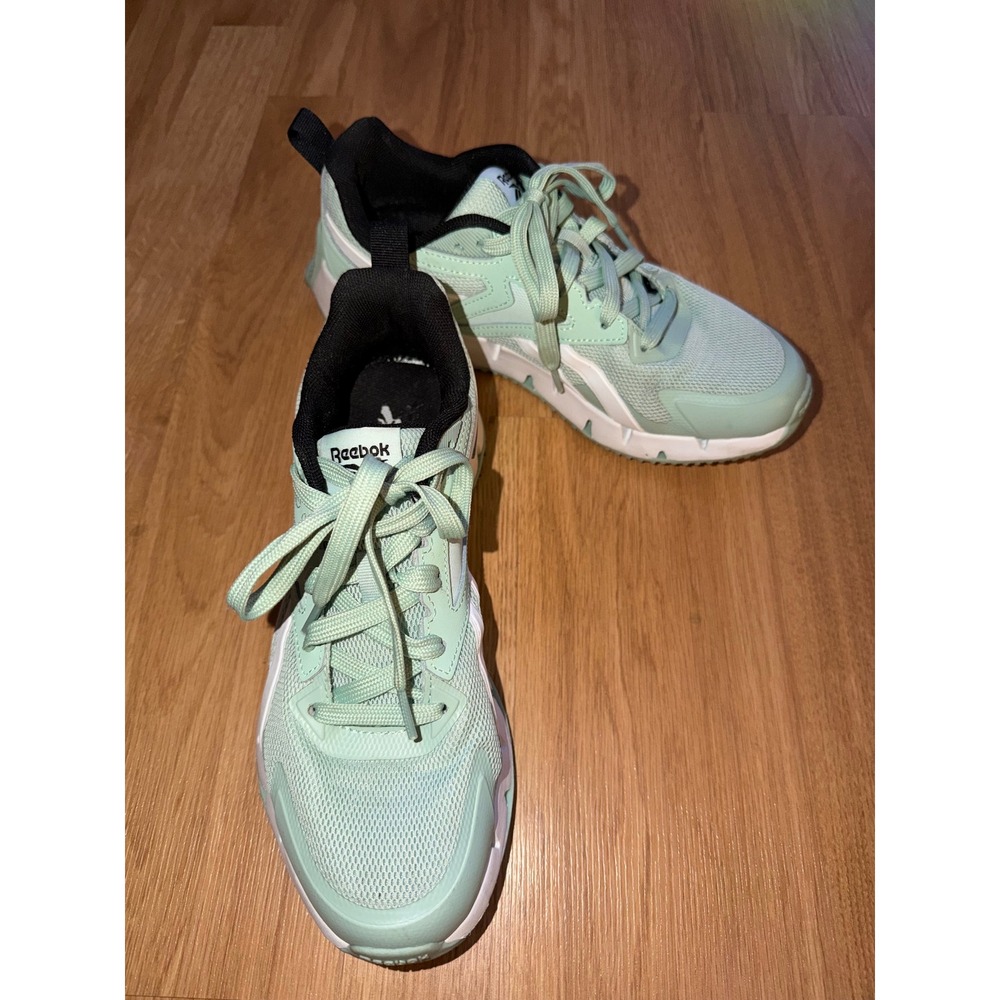 Reebok Womens Mint Green Mesh Running Shoes Sneakers Size 9